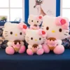 Juguete de Peluche Sanrio Kawaii Hello Kitty con Helado - Animal de Peluche de Poliéster Suave - Imagen 4