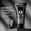 SADOER Mascarilla Negra de Carbón de Bambú, 60g, Mascarilla Facial de Arcilla Limpiadora - Imagen 4