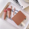 Juego de 5 Brochas de Maquillaje Compactas de Lujo con Espejo y Estuche de Belleza Mujeres - Image 2