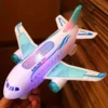 Juguete de avión eléctrico a batería con luces y música para niños - Plástico duradero - Imagen 4