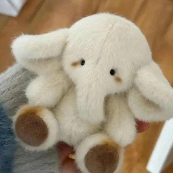 1 Juguetito de Peluche de Elefante Felpudo Lindo - Muñeco de Bebé Elefante de Poliéster de Color