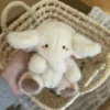 1 Juguetito de Peluche de Elefante Felpudo Lindo - Muñeco de Bebé Elefante de Poliéster de Color - Imagen 2