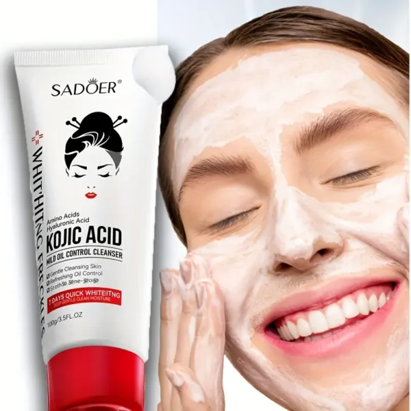 Limpiador Facial Iluminador de Ácido Kójico - Nutrición Profunda, Control de Grasa