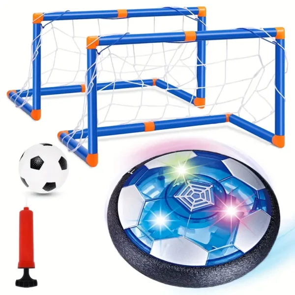 Juego de Fútbol y Fútbol Aéreo 2-en-1 con Luz Nocturna de Estrella LED - Recargable por USB