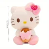 Juguete de Peluche Sanrio Kawaii Hello Kitty con Helado - Animal de Peluche de Poliéster Suave - Imagen 3