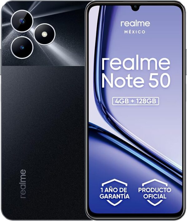 !Realme Note 50 (2024), teléfono inteligente, pantalla LCD de 17.12 cm, batería de 5000 mAh