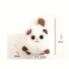 1pc Juguete de peluche de gatito negro y blanco moviendo la cola, lindo gatito que puede moverse - Imagen 4