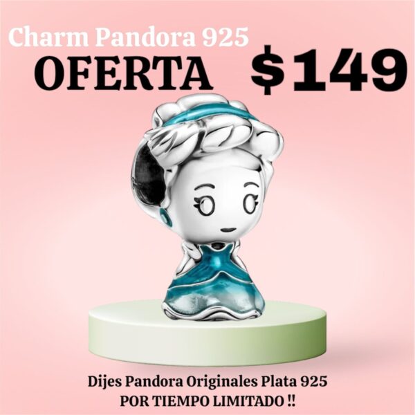 Pandora Charm Cenicienta Original  Hermosa De Super Calidad Resiste El Agua y Sudor Joya Fina