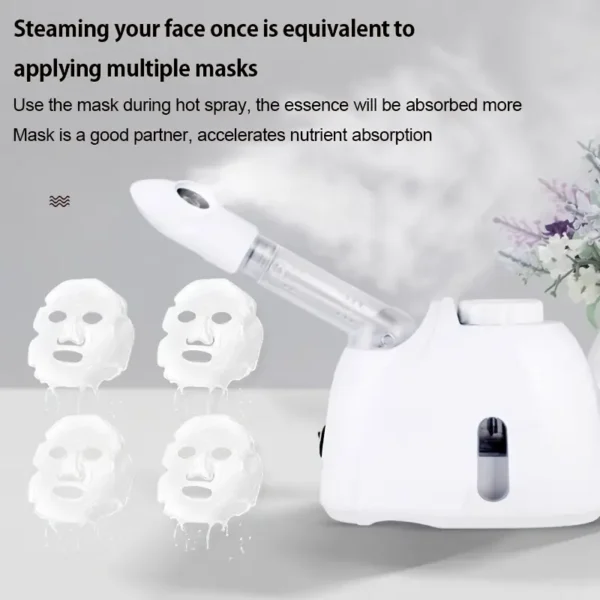 Mist Facial Steamer - Vaporizador facial caliente para hidratación profunda y humectación