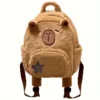 Mochila de delfín de peluche de capibara linda, bolso de moda de dibujos animados casual, ajustable - Image 4